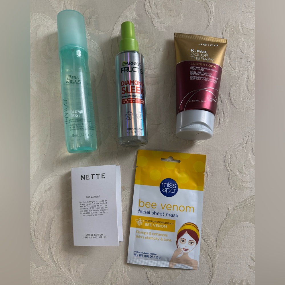 Haircare Bundle Wella Joico Garnier‎ Diamond Sleek Mask Perfume Sample